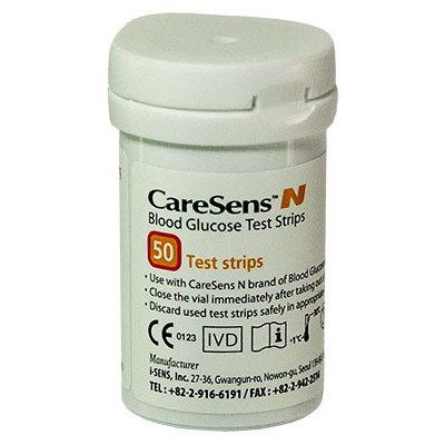 Тест-полоски Каре Сенс Н (Care Sens N) 50 шт.