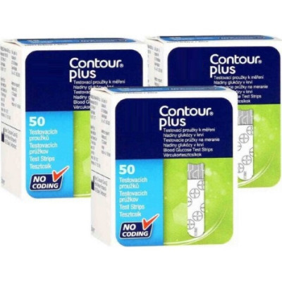 Тест-полоски Contour Plus №50 - 3 уп. (150 шт.)