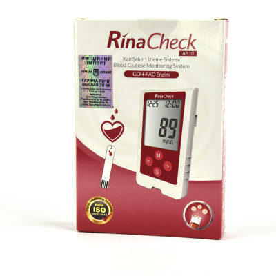 Стартовый набор! Тест-полоски Rina Check 500 штук + Глюкометр в подарок!