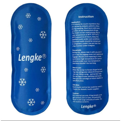 Гелевый охлаждающий пакет Lengke | Хладагент (100 мл.), 6,5 x 17,5 см.