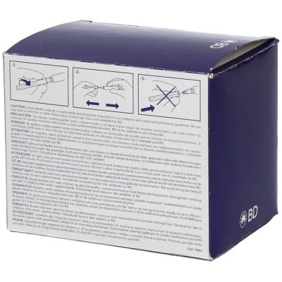 Игла с креплением Luer-Lock для мезотерапии | карбокситерапии BD Microlance 30G 1/2 (0,3х13 мм), 100 шт.