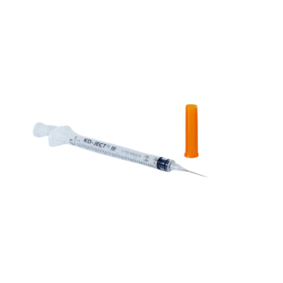 Шприцы инсулиновые с интегрированной иглой KDM KD-JECT III 0.5 мл U-100 (12.7 мм х 29G), 100 шт.