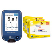 Стартовий набір! Рідер Freestyle Libre 2 (ммоль/л) + Сенсор Freestyle Libre 2 (3 уп.)