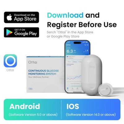 Сенсор непрерывного мониторинга уровня глюкозы Ottai