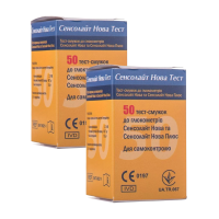 Набір тест-смужок "Сенсолайт Нова Тест" 2 уп. (100 шт.)