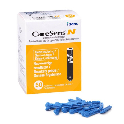 Тест-полоски Каре Сенс Н (Care Sens N) 50 шт. + Ланцеты медицинские для прокола пальца (10 шт.)