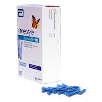 Тест-полоски Фристайл Оптиум Нео (FreeStyle Optium Neo) 100 шт. + Ланцеты медицинские для прокола пальца (10 шт.)