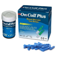 Тест-полоски Он Колл Плюс (On Call Plus), 50 шт. + Ланцеты медицинские для прокола пальца (10 шт.)