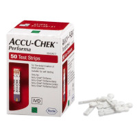 Тест-смужки Accu-Chek Performa, 50 шт. + Ланцети медичні для проколу пальця (10 шт.)