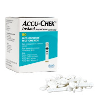 Тест-полоски Акку-Чек Инстант (Accu-Chek Instant), 50 шт. + Ланцеты медицинские для прокола пальца (10 шт.)