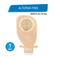 Калоприймач Alterna Free (однокомпонентний, відкритий, непрозорий) виріз 20-70 мм, 1 шт. Калоприймач Alterna Free (однокомпонентний, відкритий, непрозорий) виріз 20-70 мм, 1 шт.