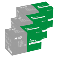 Голки для інсулінових шприців "BD Microfine Thin Wall" 4 мм (32G x 0,23 мм), 300 шт. Голки для інсулінових шприців "BD Microfine Thin Wall" 4 мм (32G x 0,23 мм), 300 шт.