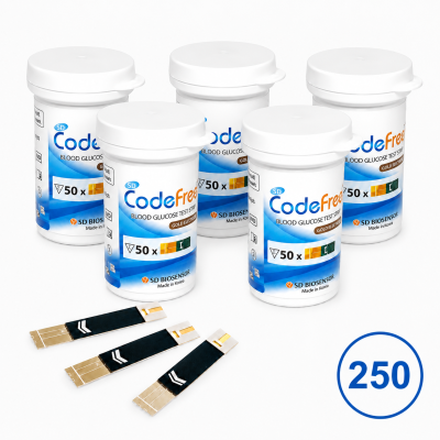 Набор! Тест-полосок SD CodeFree, 5 уп. (250 шт.)