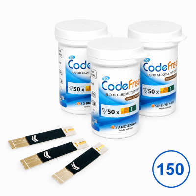 Тест-смужки SD CodeFree (ЦД КодФрі) №50 - 3 уп. (150шт.)