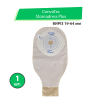 Калоприемник Convatec Stomadress Plus | Стомадресс Плюс (однокомпонентный, открытый, непрозрачный) вырез 19-64 мм, 1 шт. Калоприемник Convatec Stomadress Plus | Стомадресс Плюс (однокомпонентный, открытый, непрозрачный) вырез 19-64 мм, 1 шт.