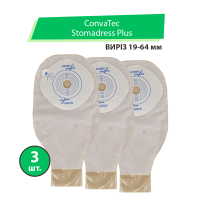 Калоприемник Convatec Stomadress Plus | Стомадресс Плюс (однокомпонентный, открытый, непрозрачный) вырез 19-64 мм, 3 шт. Калоприемник Convatec Stomadress Plus | Стомадресс Плюс (однокомпонентный, открытый, непрозрачный) вырез 19-64 мм, 3 шт.
