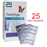 Тест-полоски Фристайл Оптиум Нео Н (FreeStyle Optium Neo H), 25 шт.