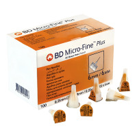 Иглы для инсулиновых ручек "МикроФайн" 6 мм (31G x 0,25 мм), 100 шт.