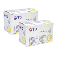 Голки для інсулінових ручок "BD Microfine Thin Wall" 8 мм (30G x 0,30 мм), 200 шт.