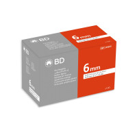 Иглы для инсулиновых ручек "BD Microfine Thin Wall" 6 мм (31G x 0,25 мм), 100 шт.