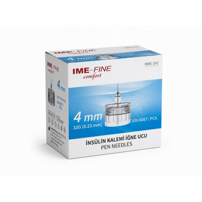 Иглы инсулиновые для шприц-ручек "Ime-Fine Comfort" 4 мм (32G x 0,23 мм), 100 шт.