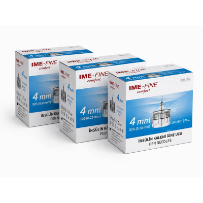 Иглы инсулиновые для шприц-ручек "Ime-Fine Comfort" 4 мм (32G x 0,23 мм), 300 шт.