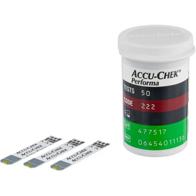 Тест-полоски Акку-Чек Перформа (Accu-Chek Performa), 50 шт.