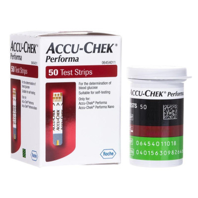 Тест-полоски Акку-Чек Перформа (Accu-Chek Performa), 50 шт.