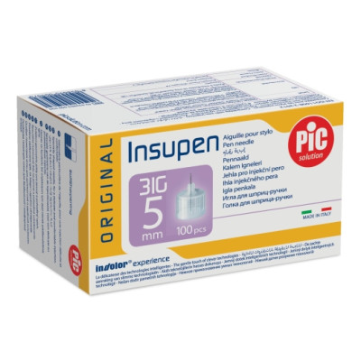 Иглы инсулиновые Инсупен 5 мм (Insupen 5 mm 31G), 100 шт.
