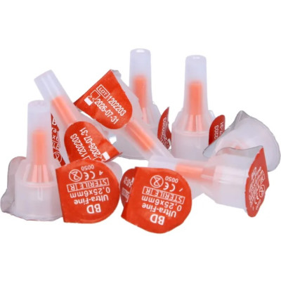 Иглы для инсулиновых ручек "МикроФайн" 6 мм (31G x 0,25 мм), 25 штук