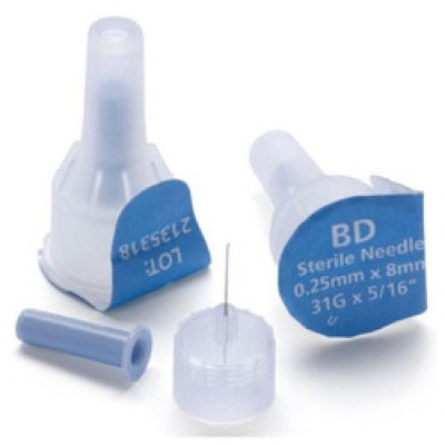 Иглы инсулиновые для шприц-ручек "МикроФайн" 8 мм (31G x 0,25 мм), 25 штук