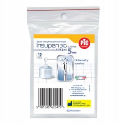 Иглы инсулиновые Инсупен 5 мм (Insupen 5 mm 31G), 25 штук