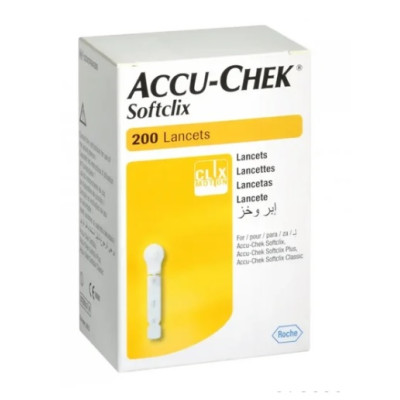 Ланцеты медицинские Accu-Chek Softclix | Акку-Чек Софткликс для прокола пальца, 200 шт.