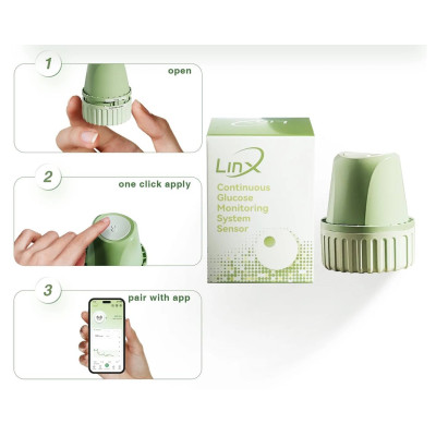 Сенсор непрерывного мониторинга уровня глюкозы LinX CGM | Aidex X