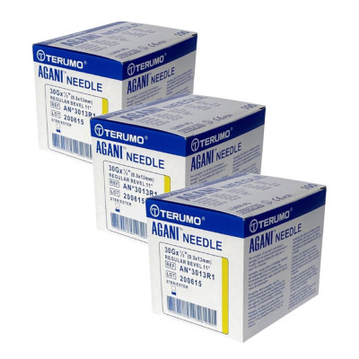 Игла с креплением Луер-Лок | Luer-Lock для мезотерапии TERUMO 30G 1/2 (0,3х13 мм), 300 шт.