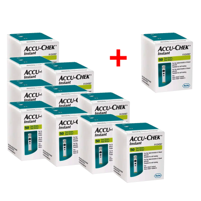 Набор 10+1! Тест-полоски "Accu-Chek Instant" (550 шт.)