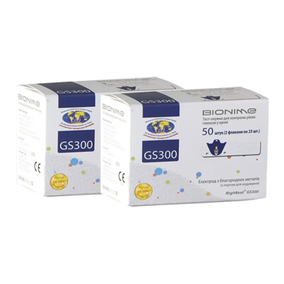 Набор Тест-полосок "Бионайм GS 300" 2 уп. (100 шт.)
