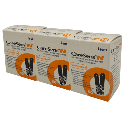 Тест-полоски CareSens N (КареСенс Н) - 3 уп. (150 шт.)