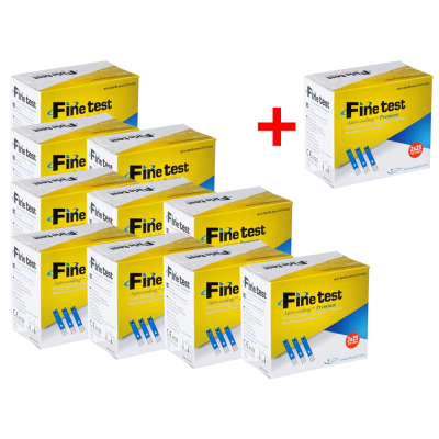 Набор 10+1! Тест-полоски "Finetest" (550 шт.)