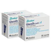 Набір тест-смужок "GlucoDr." 2 уп. (100 шт.)