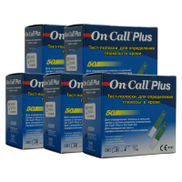 Набір тест-смужок "Он Колл Плюс" 5 уп. (250 шт.)
