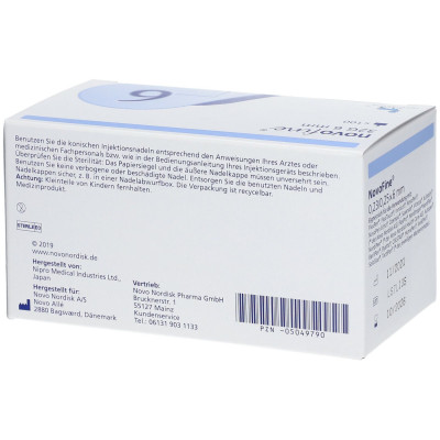 Иглы Новофайн (Novofine) 6 мм 32G, 100 шт.