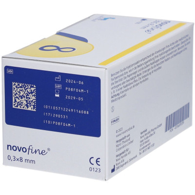 Иглы инсулиновые Novofine 8 мм (30G x 0,3 mm), 300 шт.