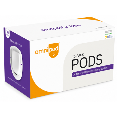 Omnipod 5 (совместимы с Dexcom G6/FreeStyle Libre 2 Plus), 10 штук