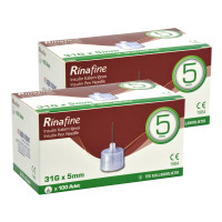 Иглы для инсулиновых шприц-ручек Rinafine (Ринафайн) размер 31G (0.25 мм x 5 мм), 200 шт.