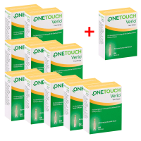 Набір 10+1! Тест-смужки "OneTouch Verio" (550 шт.)