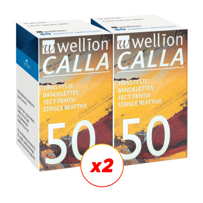 Набор тест-полосок "Веллион Калла" 2 уп. (100 шт.)