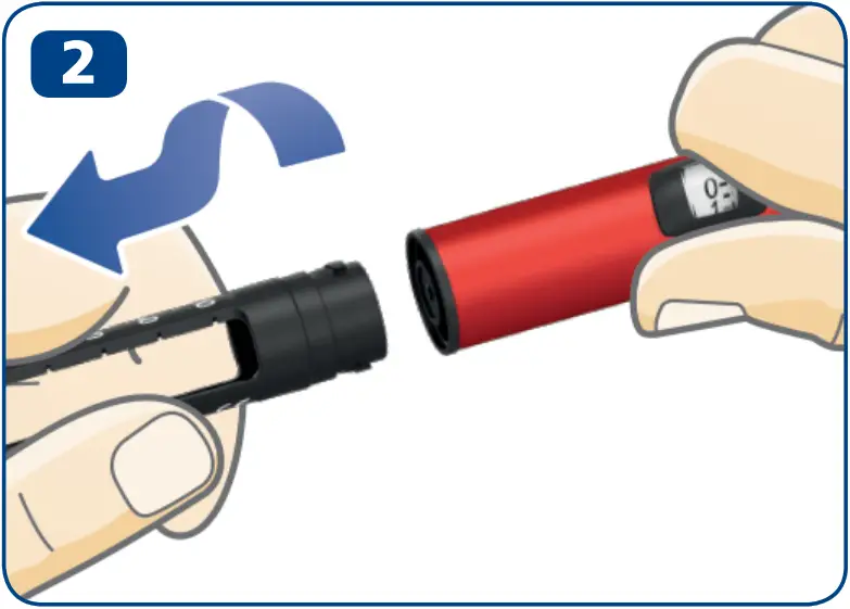 NovoPen Echo Plus - Вставте картридж 2