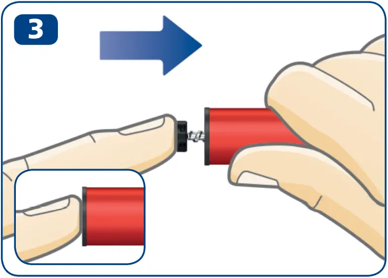 NovoPen Echo Plus - Вставте картридж 3