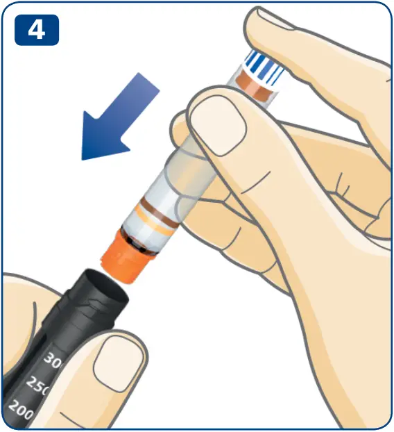 NovoPen Echo Plus - Вставте картридж 4